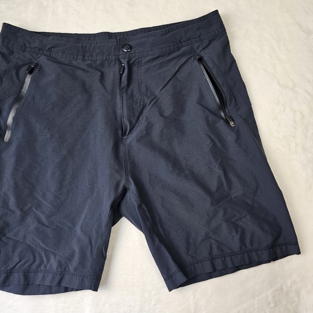 Mack weldon shorts large navy blue 8 inch inseam lounge comfy stretch